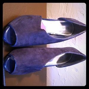 Navu Blue Suede Alfani Pumps